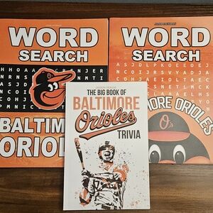 Baltimore Orioles Word Search and Trivia Book Set
